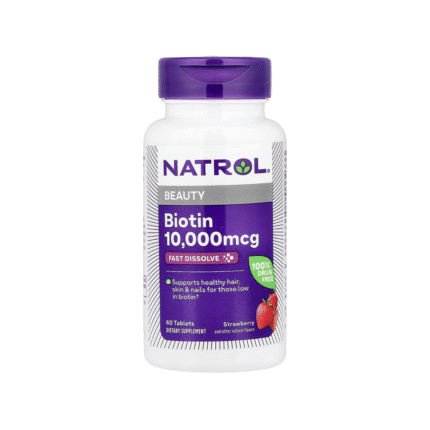 Natrol Biotin Fast Dissolve, 10,000 mcg (Strawberry), 60 tablets